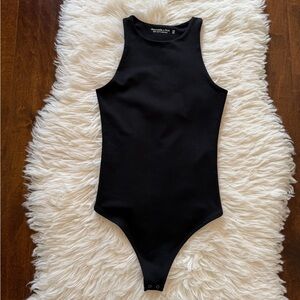 Abercrombie Black High Neck Bodysuit